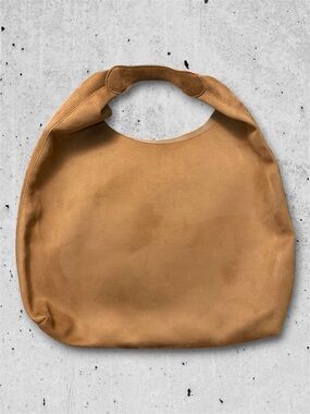 GAP Vegan Suede Slouchy Tote Bag in Camel (NWOT)